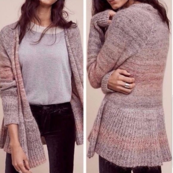 Anthropologie Sweaters - Anthro Knitted & Knotted | Cody Peplum Cardigan